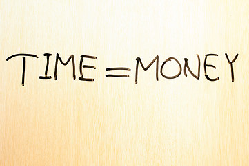 Image showing Time is money