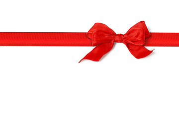 Image showing red bow