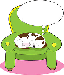 Image showing Dog Dreaming