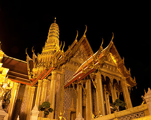 Image showing The Royal Pantheon at Wat Phra Kaew in Bangkok