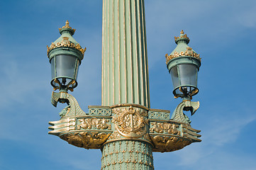 Image showing  lanterns on the area of Agreement in Paris 