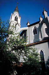 Image showing Church tower and windows