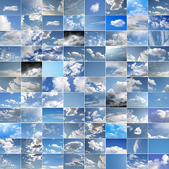 Image showing Blue sky collage