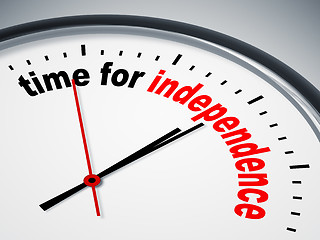 Image showing time for independence