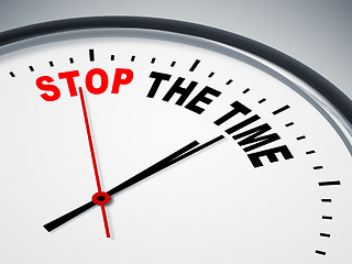 Image showing stop the time