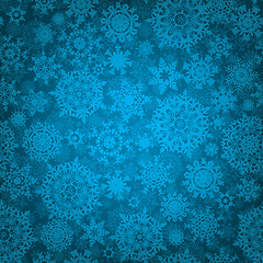 Image showing Seamless deep blue christmas texture. EPS 8