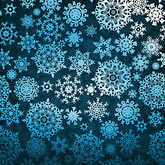 Image showing Christmas pattern snowflake background. EPS 8