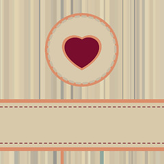Image showing Vintage valentine Card or package design. EPS 8