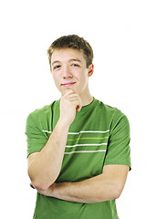 Image showing Young man with idea
