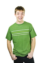 Image showing Young man laughing