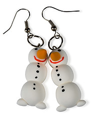 Image showing Snowman Earrings
