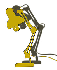Image showing silhouette of lamp