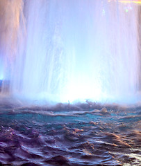 Image showing fountain with lights