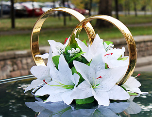 Image showing wedding car