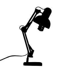 Image showing silhouette of lamp