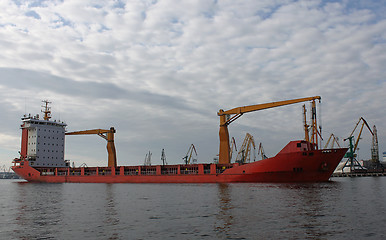 Image showing grain cargo ship