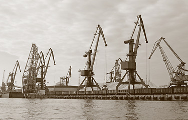 Image showing river port