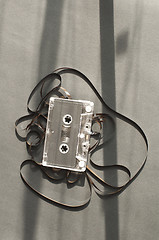 Image showing Audio tape cassette with subtracted out tape