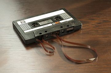 Image showing Audio tape cassette with subtracted out tape