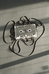 Image showing Audio tape cassette with subtracted out tape
