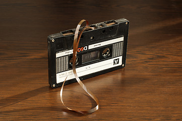 Image showing Audio tape cassette with subtracted out tape