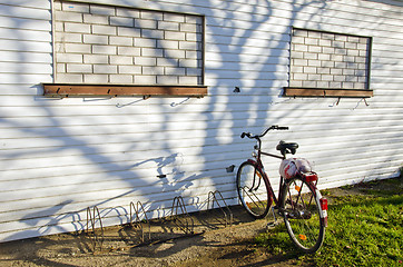 Image showing Bicycle parking place.