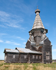 Image showing Russian Orthodox wooden church