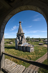 Image showing Russian wooden church