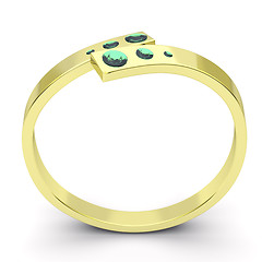 Image showing Modern designed diamond ring