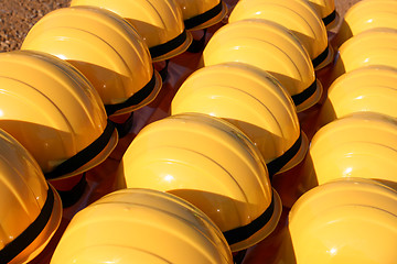 Image showing Construction helmets