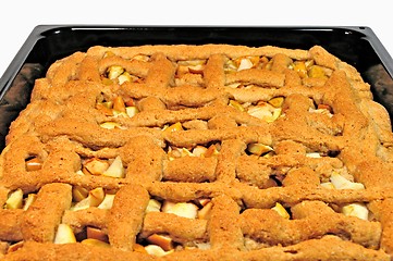 Image showing apple pie in the pan