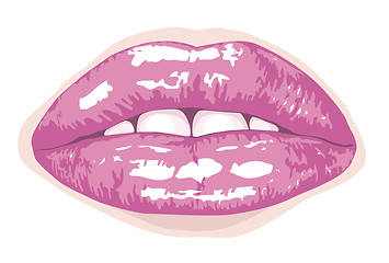 Image showing Vector lips