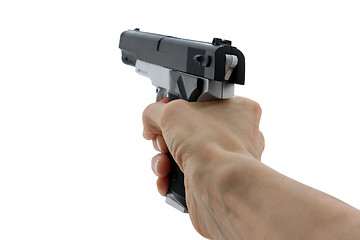 Image showing hand with gun