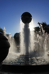 Image showing fountain in sunshine