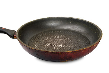 Image showing Dirty old frying pan