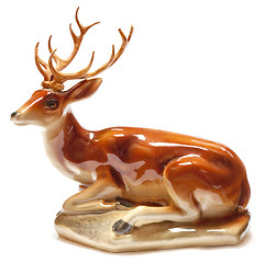 Image showing Statuette of a red deer