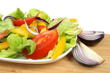 Image showing Tomato and onion salad