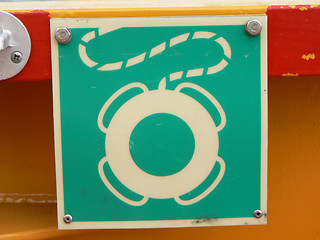 Image showing buoy sign