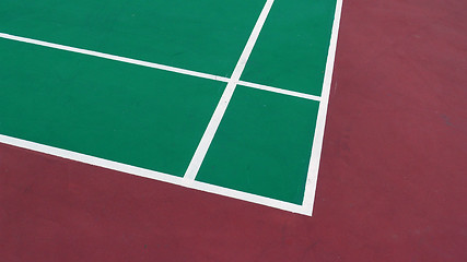 Image showing Badminton field