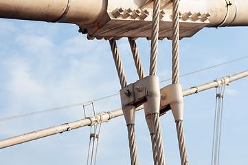 Image showing Steel cable structure