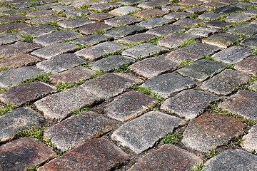 Image showing cobblestone road