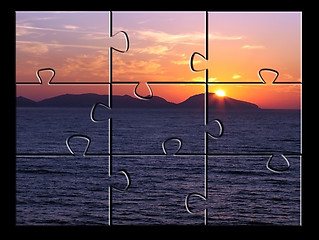 Image showing jigsaw puzzle Sunrise 