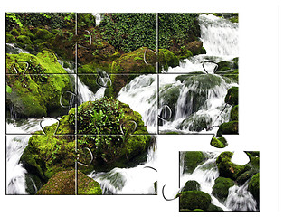 Image showing jigsaw puzzle Nature