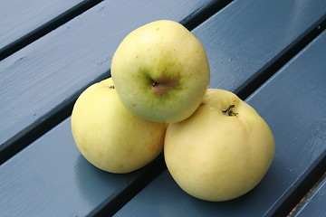 Image showing Transparent blanche apples