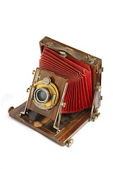 Image showing old wooden camera