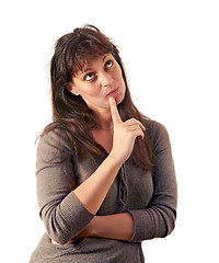 Image showing woman thinking