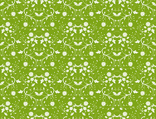 Image showing Flower seamless pattern