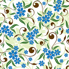 Image showing Floral seamless background