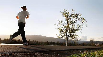Image showing Morning run