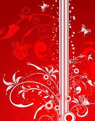 Image showing Abstract floral background